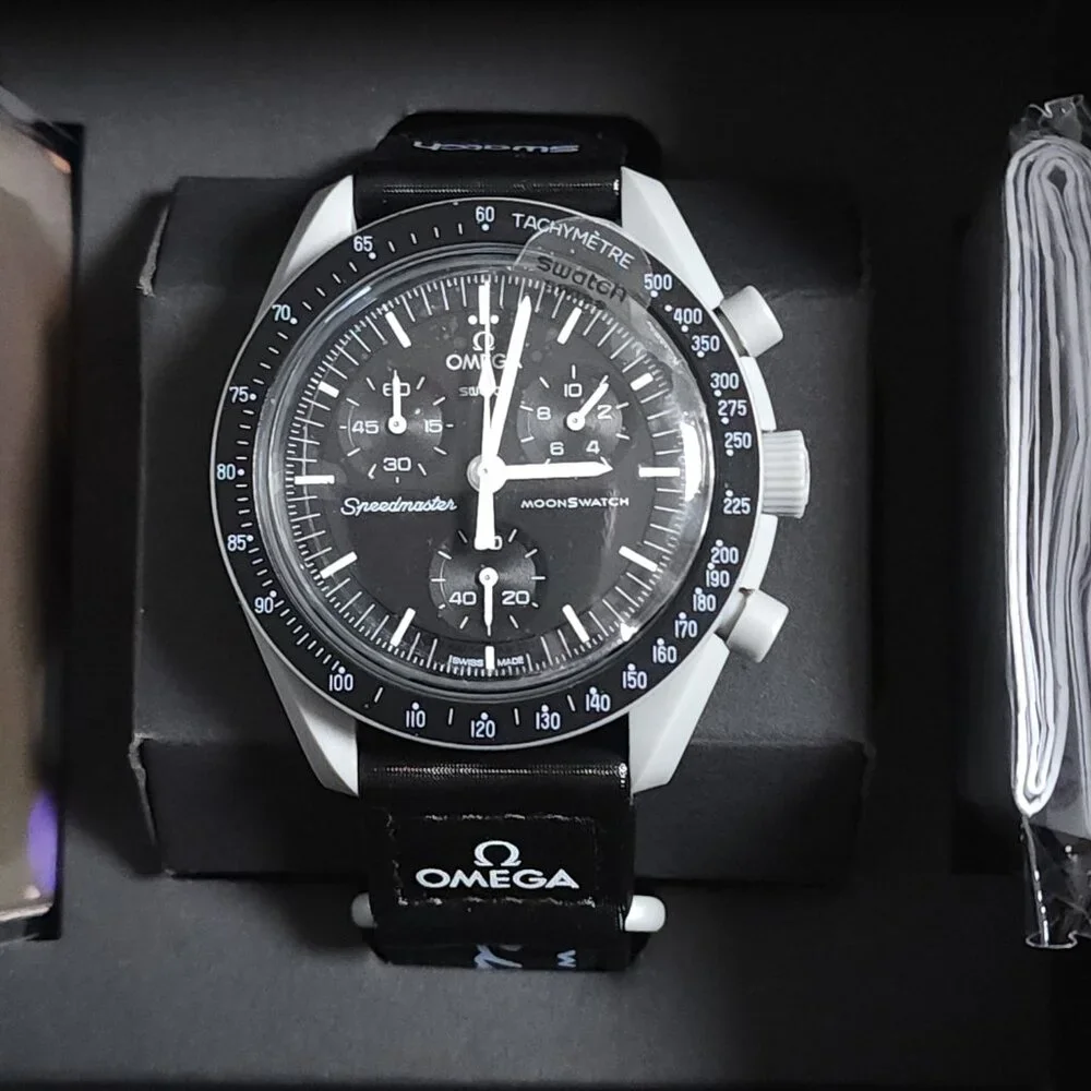 🍪 Swatch x Omega MoonSwatch Mission to Moon Watch | Bioceramic Gray Dial - Picture 2 of 6
